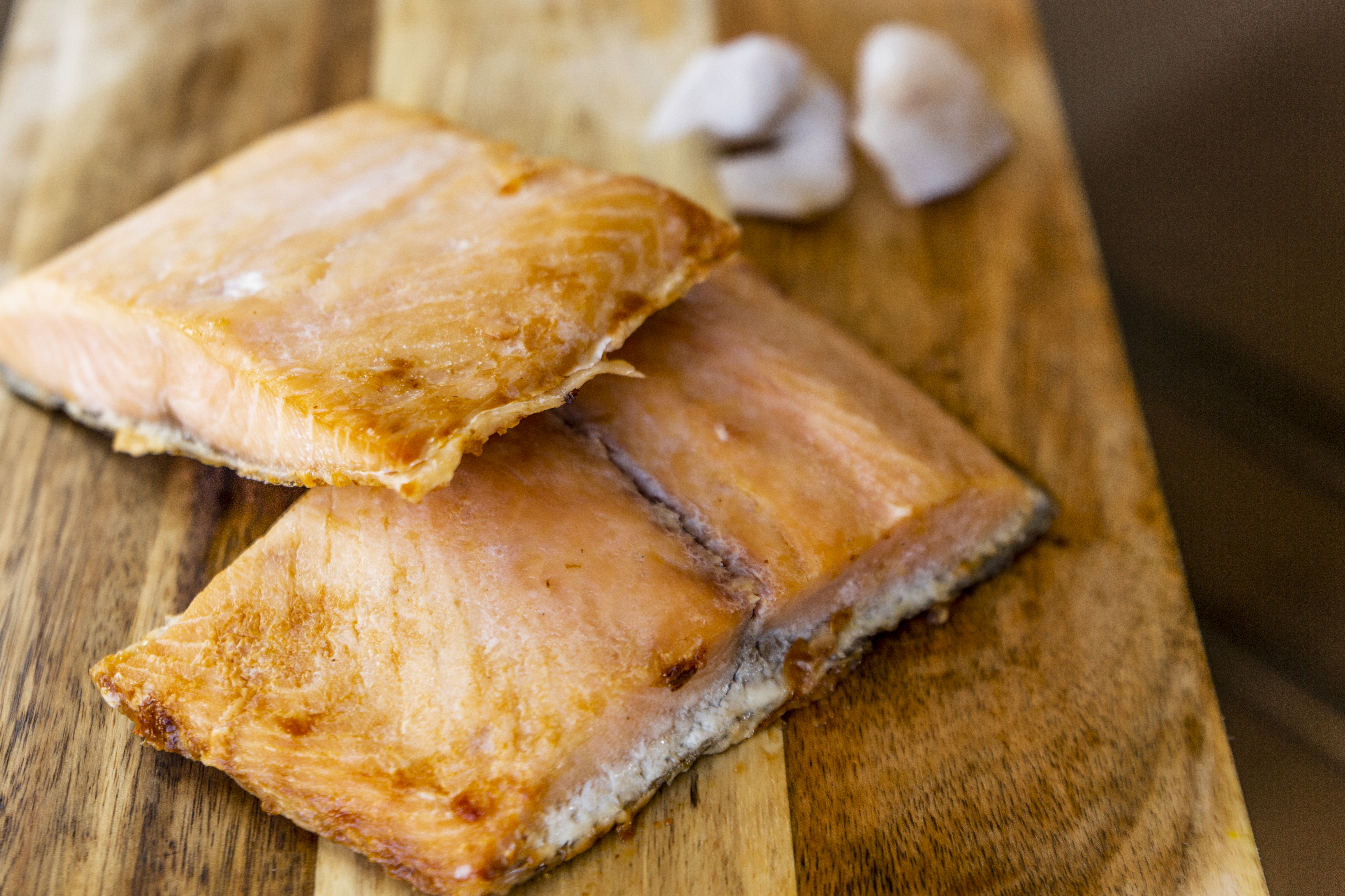 Salmón ahumado laminado