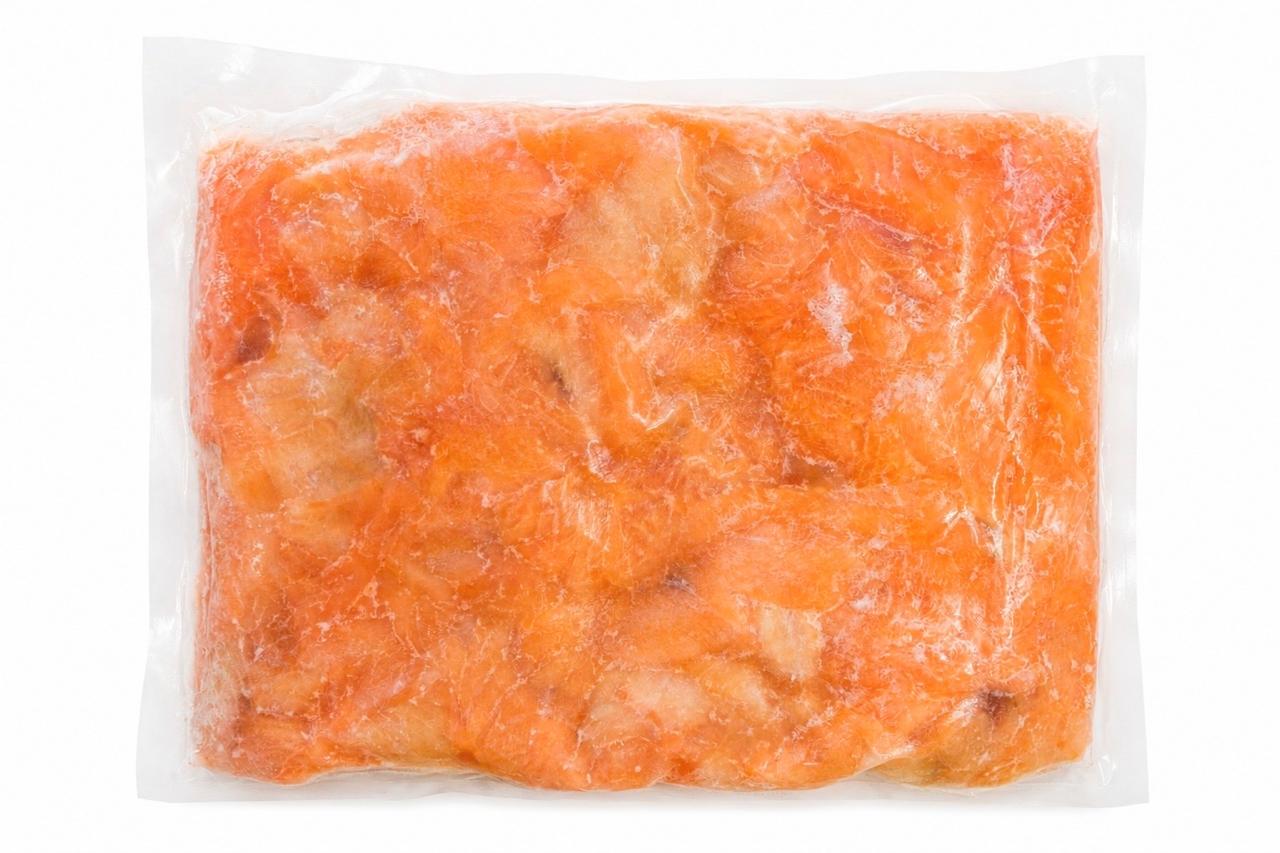 Salmón Ahumado Recorte 500gr — trozos al vacío